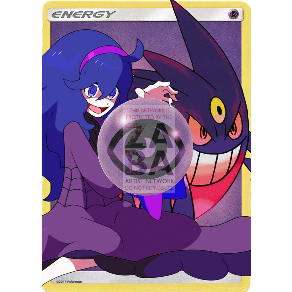 Hex Maniac + Mega Gengar Psychic Energy Custom Pokemon Card No Effect / Single