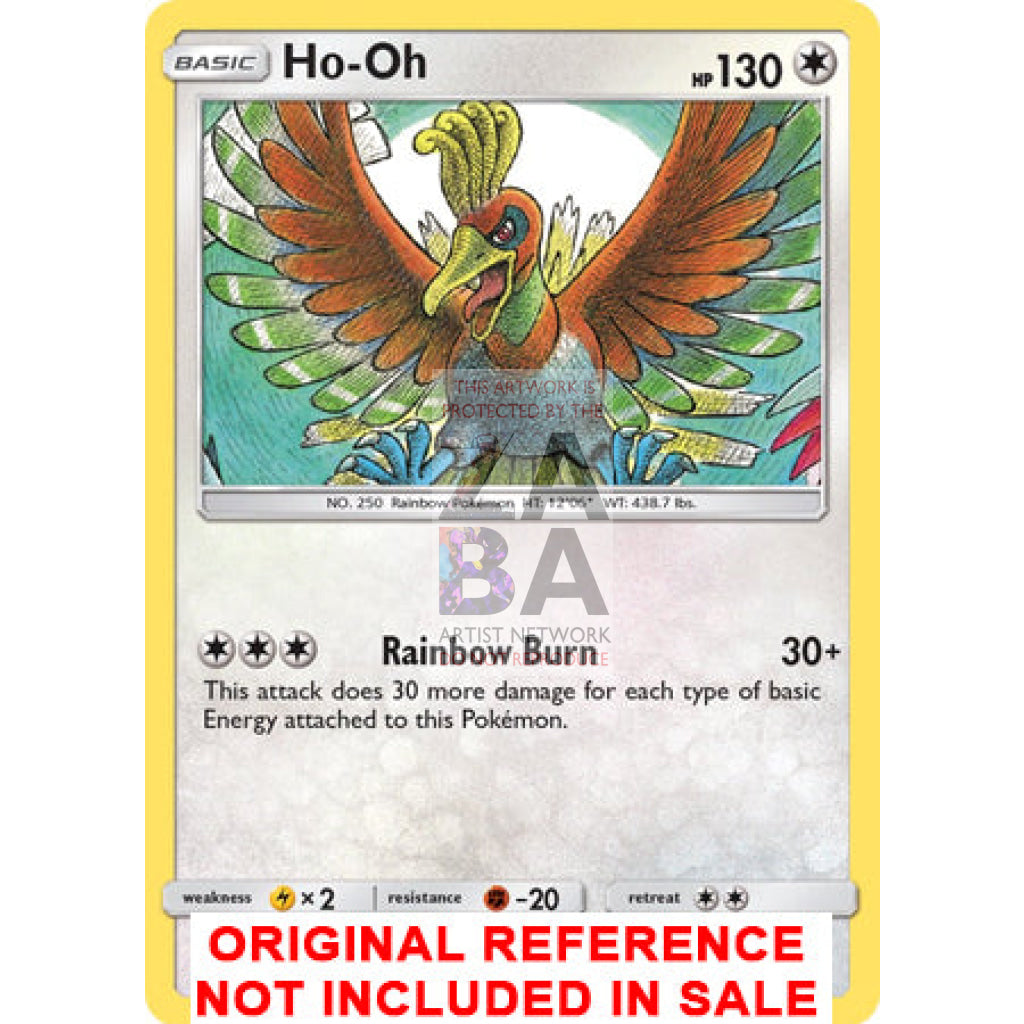 Ho-Oh 160/214 Lost Thunder Extended Art Custom Pokemon Card - ZabaTV