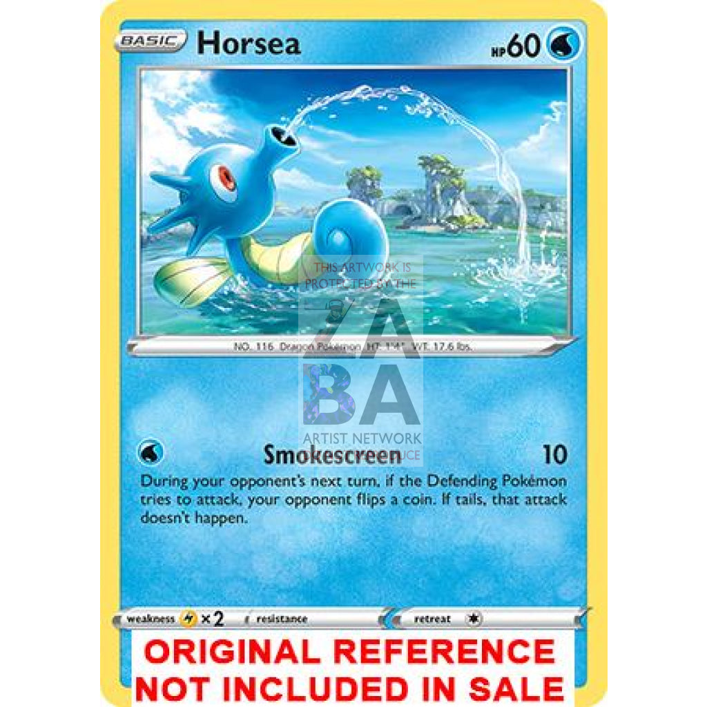 Horsea 031/163 Battle Styles Extended Art Custom Pokemon Card - ZabaTV