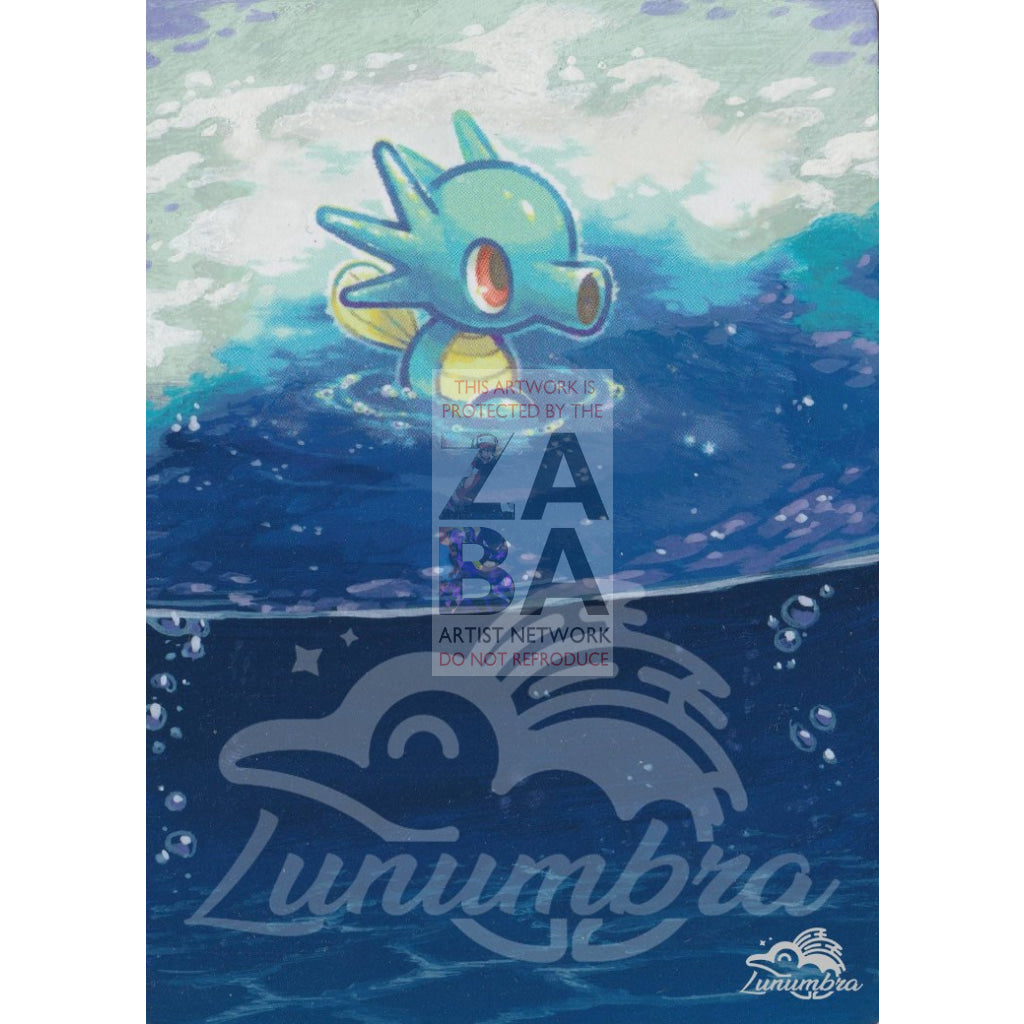 Horsea 29/147 Burning Shadows Extended Art Custom Pokemon Card - ZabaTV