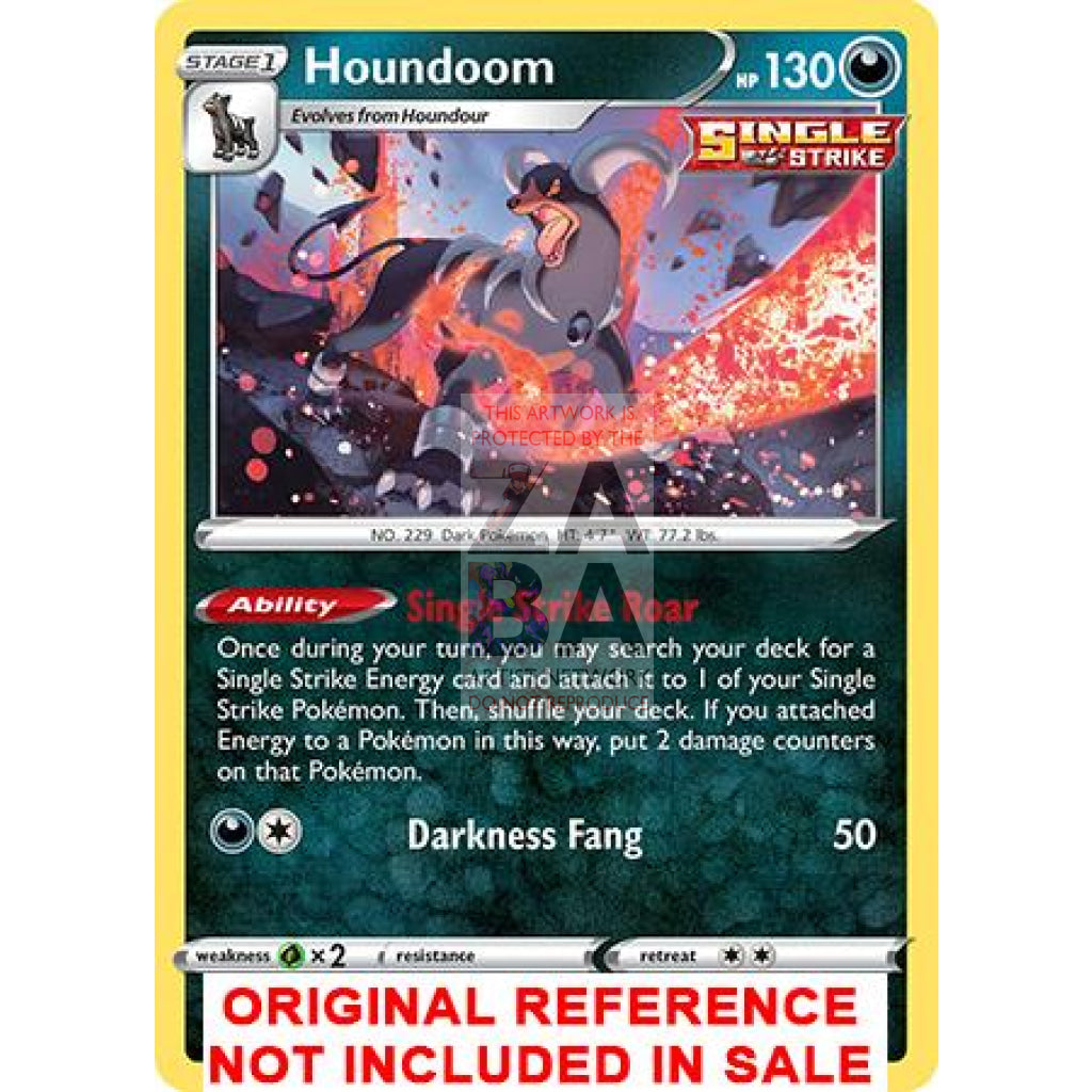 Houndoom 096/163 Battle Styles Extended Art Custom Pokemon Card - ZabaTV