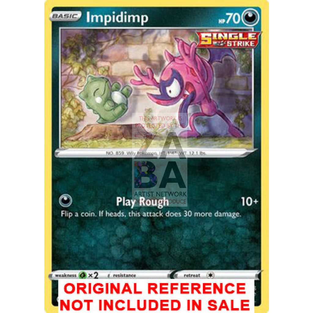 Impidimp 176/264 Fusion Strike Extended Art Custom Pokemon Card