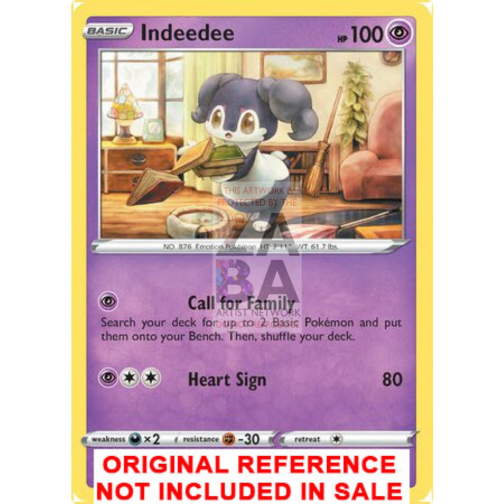 Indeedee 127/264 Fusion Strike Extended Art Custom Pokemon Card