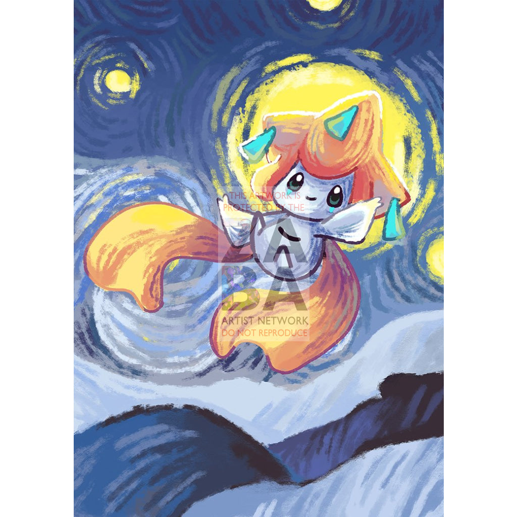 Jirachi V (Starry Night) Custom Pokemon Card - ZabaTV