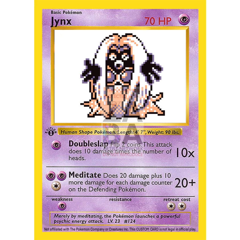 Jynx Game Sprite Custom Pokemon Card - ZabaTV