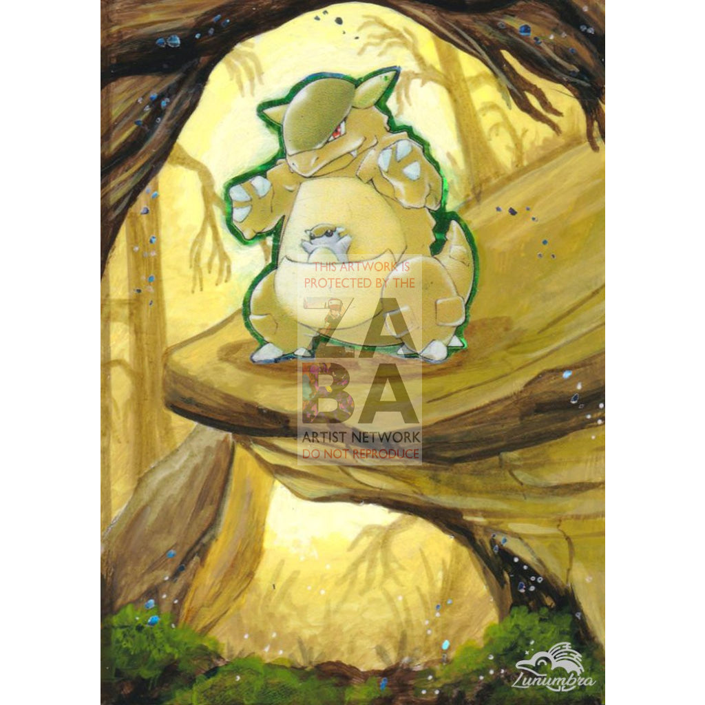 Kangaskhan 5/64 Jungle Set Extended Art Custom Pokemon Card - ZabaTV