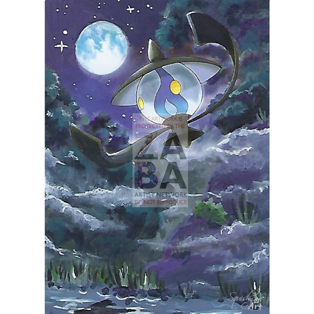 Lampent 22/135 Plasma Storm Extended Art Custom Pokemon Card Textless Silver Holographic