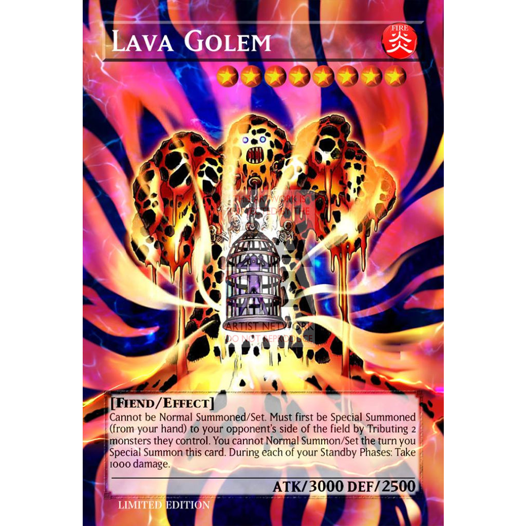Lava Golem Full Art ORICA - Custom Yu-Gi-Oh! Card - ZabaTV