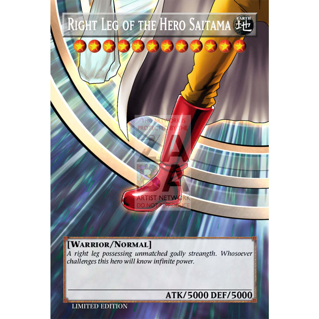 Legendary Hero Saitama (Exodia Parody) Full Art ORICA - Custom Yu-Gi-Oh! Card - ZabaTV