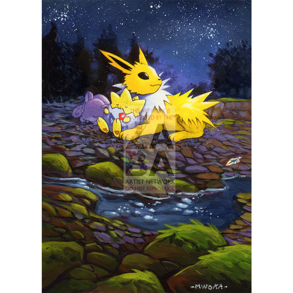 Light Jolteon 48 - 105 Neo Destiny Extended Art Custom Pokemon Card