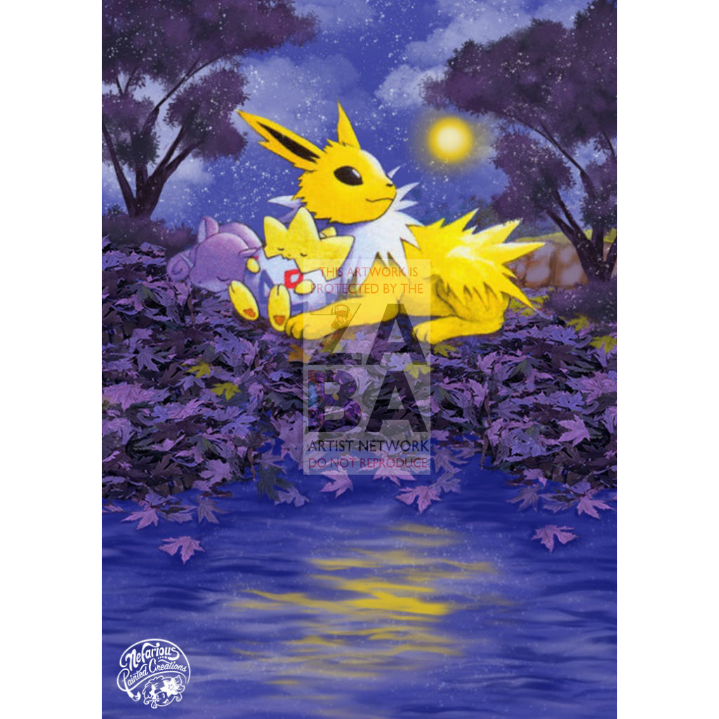 Light Jolteon 48/105 Neo Destiny Extended Art Custom Pokemon Card