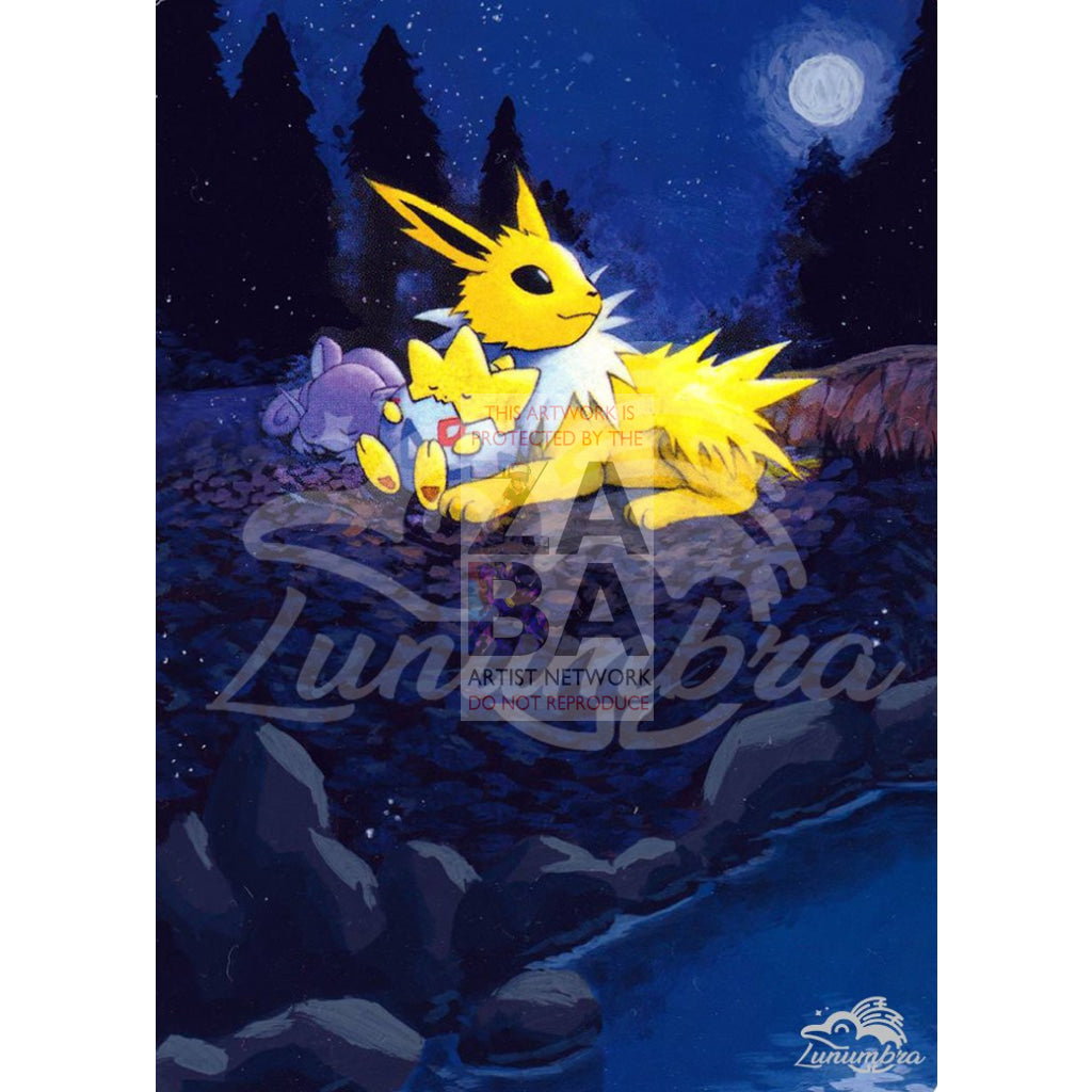 Light Jolteon 48/105 Neo Destiny Extended Art Custom Pokemon Card - ZabaTV