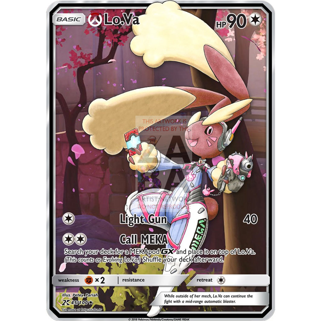 Lo.Va (Lopunny + D.Va) Custom Overwatch + Pokemon Card - ZabaTV