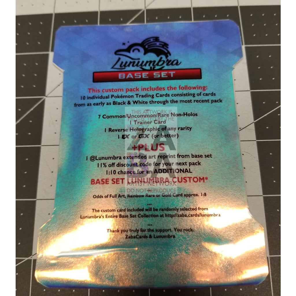 Lunumbra Base Set Pack- Pokemon Cards + Extended Art Reprint Pack - ZabaTV