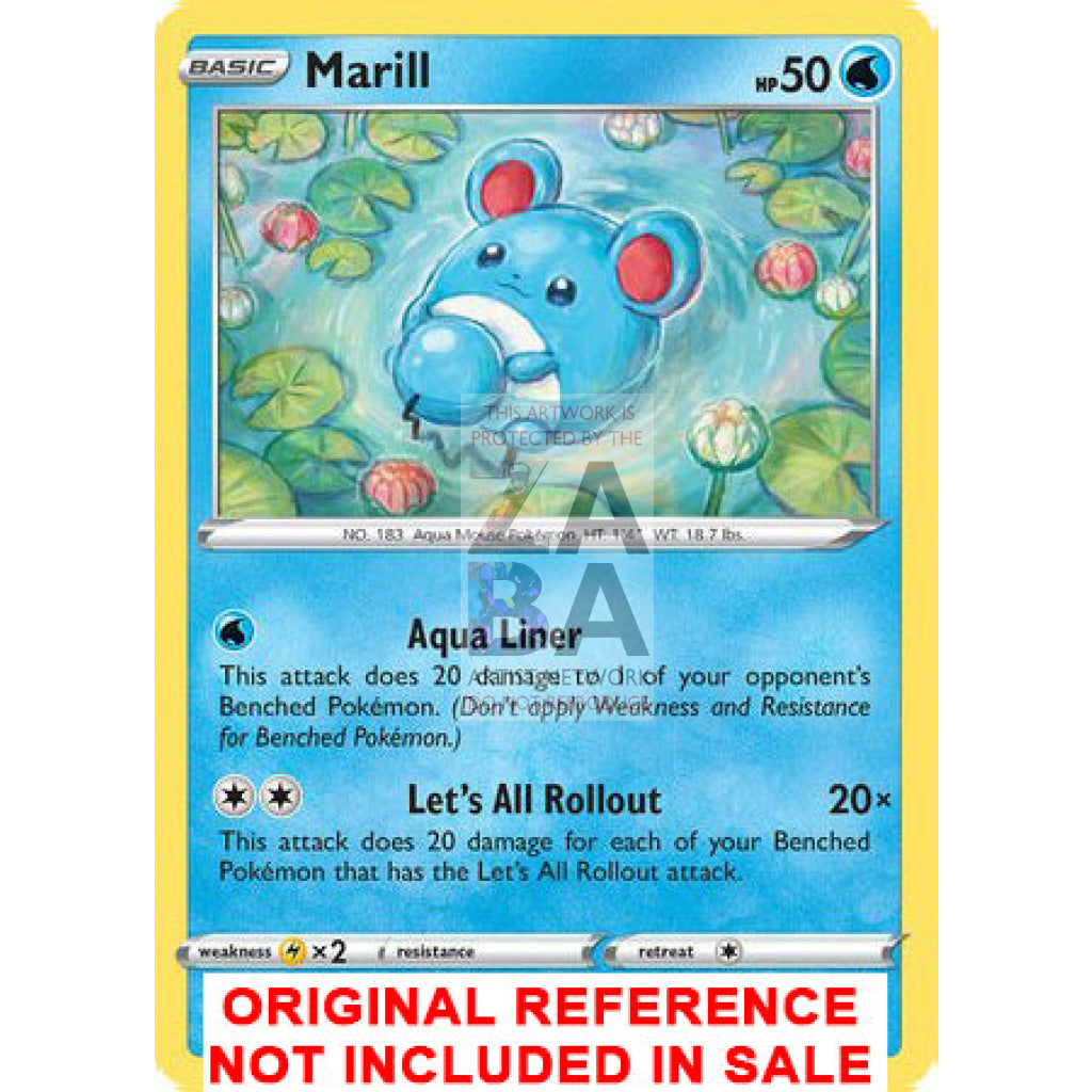 Marill 058/264 Fusion Strike Extended Art Custom Pokemon Card