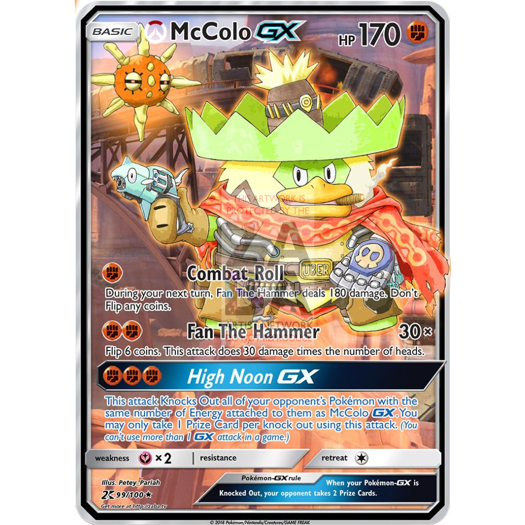 McColo GX (Ludicolo + McCree) Custom Overwatch + Pokemon Card - ZabaTV