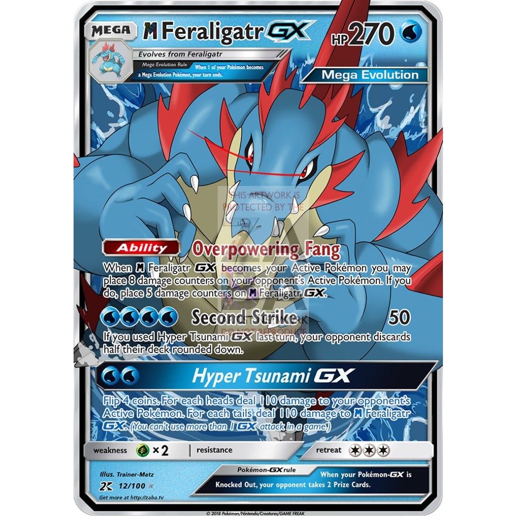Mega Feraligatr Gx Custom Pokemon Card