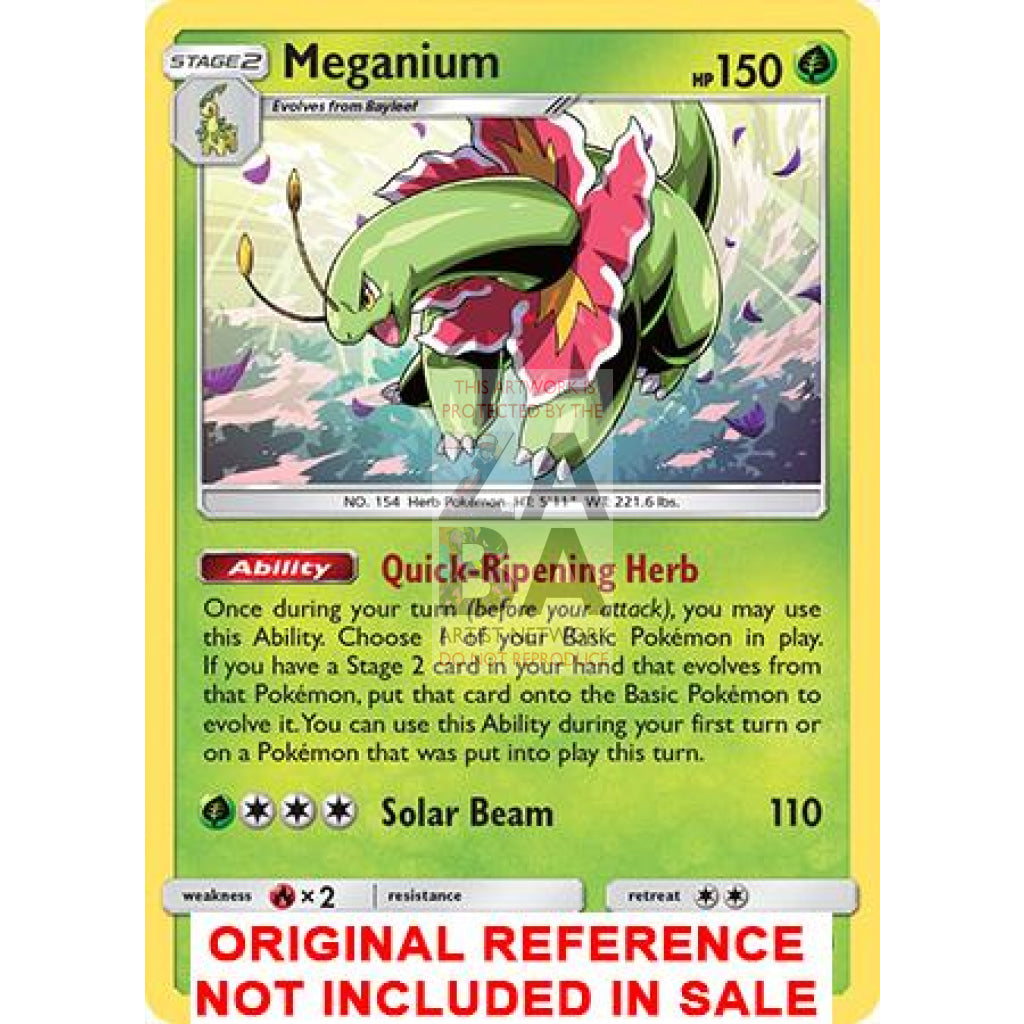 Meganium 8/214 Lost Thunder Extended Art Custom Pokemon Card