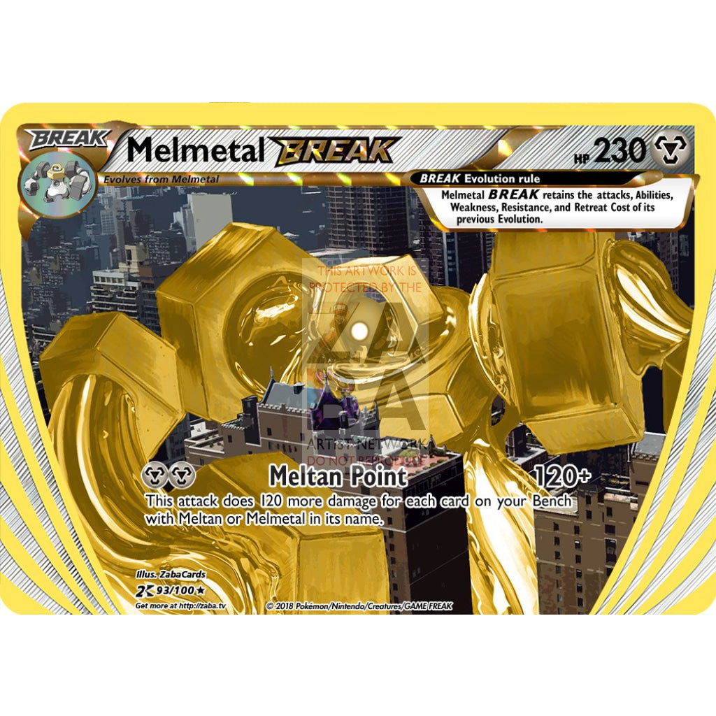 Melmetal BREAK Custom Pokemon Card - ZabaTV