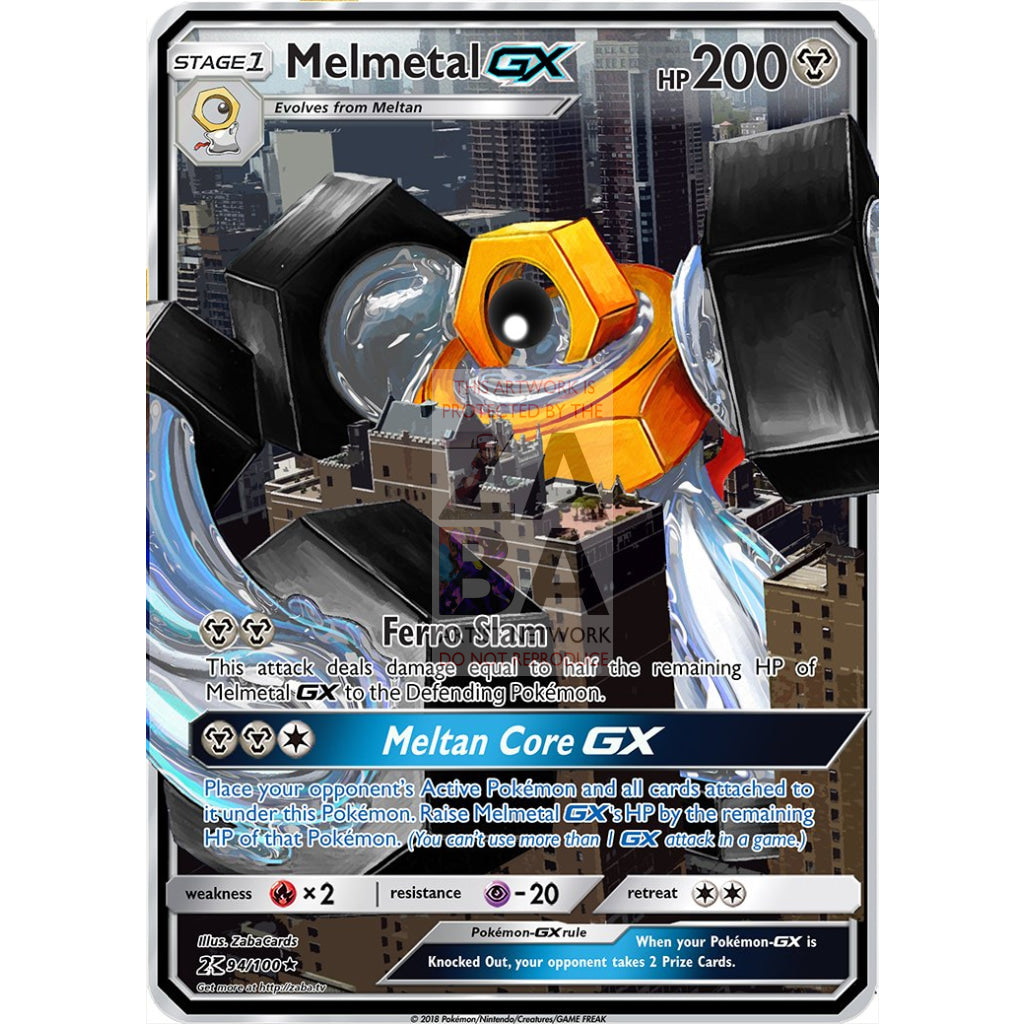 Melmetal GX Custom Pokemon Card - ZabaTV