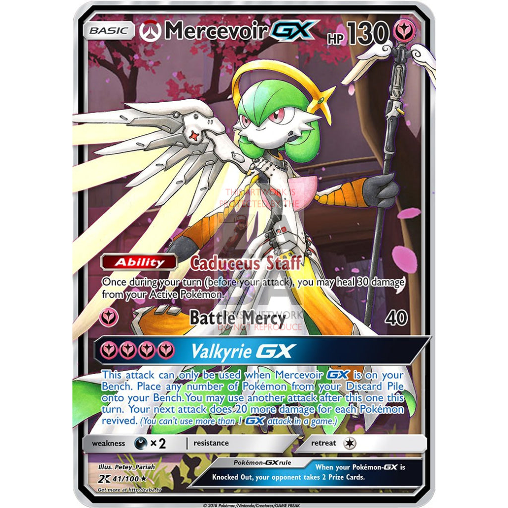 Mercevoir GX (Gardevoir + Mercy) Custom Overwatch + Pokemon Card - ZabaTV