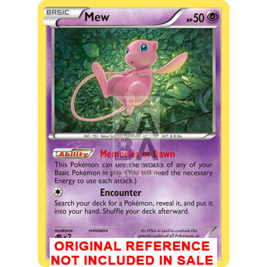 Mew 29/124 Fates Collide Extended Art Custom Pokemon Card - ZabaTV