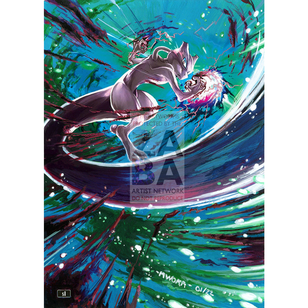 Mewtwo 056/172 Brilliant Stars Extended Art Custom Pokemon Card - ZabaTV