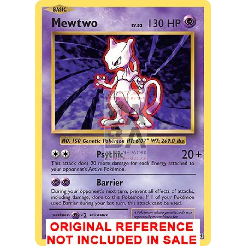 Mewtwo 51/108 Evolutions Extended Art Custom Pokemon Card - ZabaTV