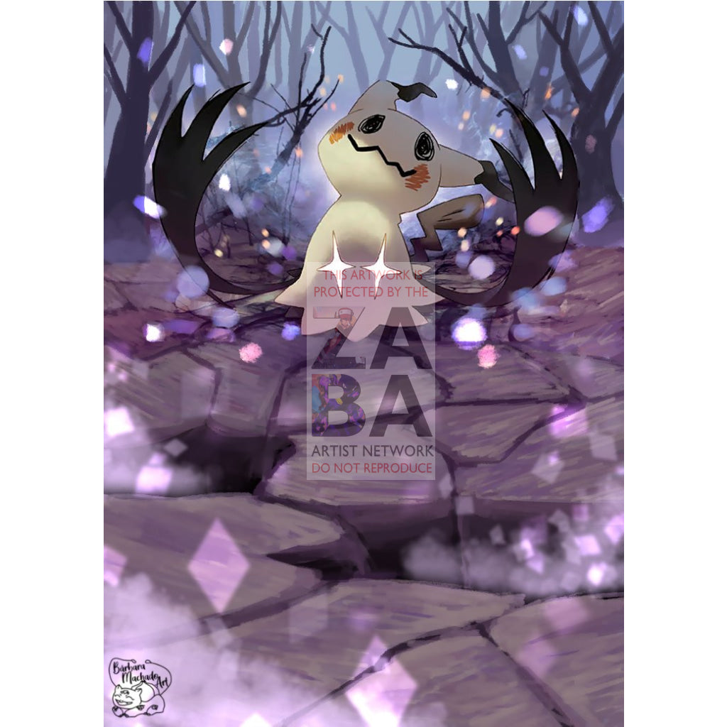 Mimikyu 081/189 Darkness Ablaze Extended Art Custom Pokemon Card - ZabaTV