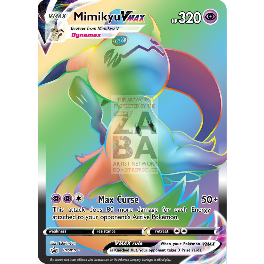 Mimikyu Vmax Custom Pokemon Card