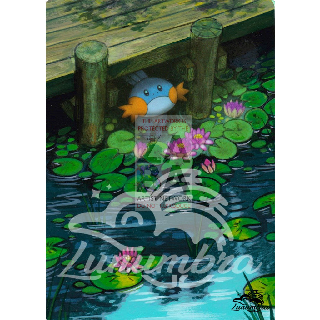 Mudkip 33/160 Xy Primal Clash Extended Art Custom Pokemon Card Textless Silver Holographic