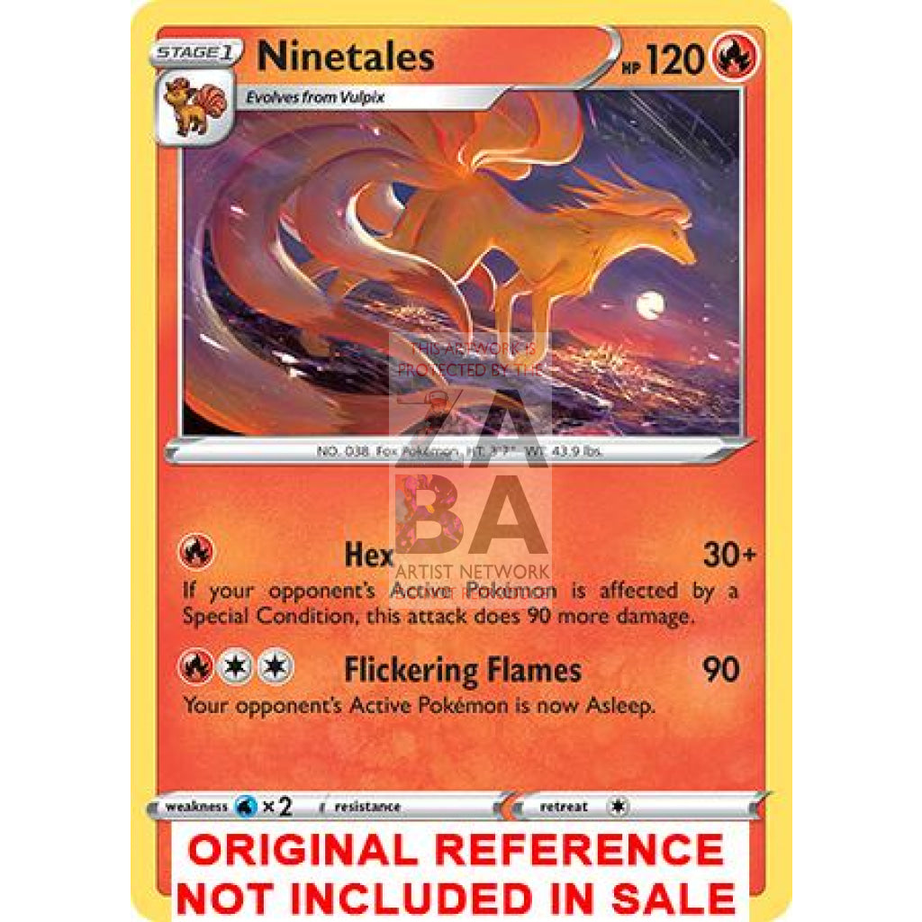 Ninetales 025/192 Rebel Clash Extended Art Custom Pokemon Card - ZabaTV