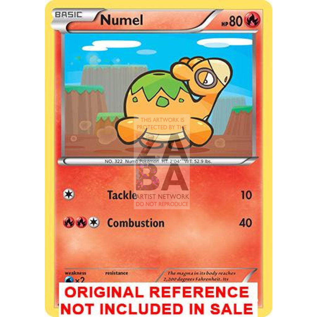 Numel 112/122 BREAKpoint Extended Art Custom Pokemon Card - ZabaTV