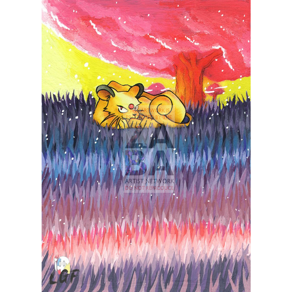 Persian 42/64 Jungle Extended Art Custom Pokemon Card - ZabaTV