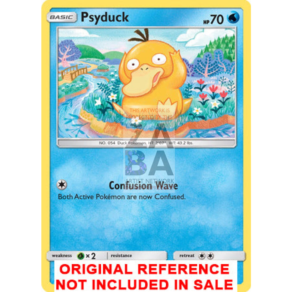 Psyduck 28/149 Sun & Moon Extended Art Custom Pokemon Card - ZabaTV