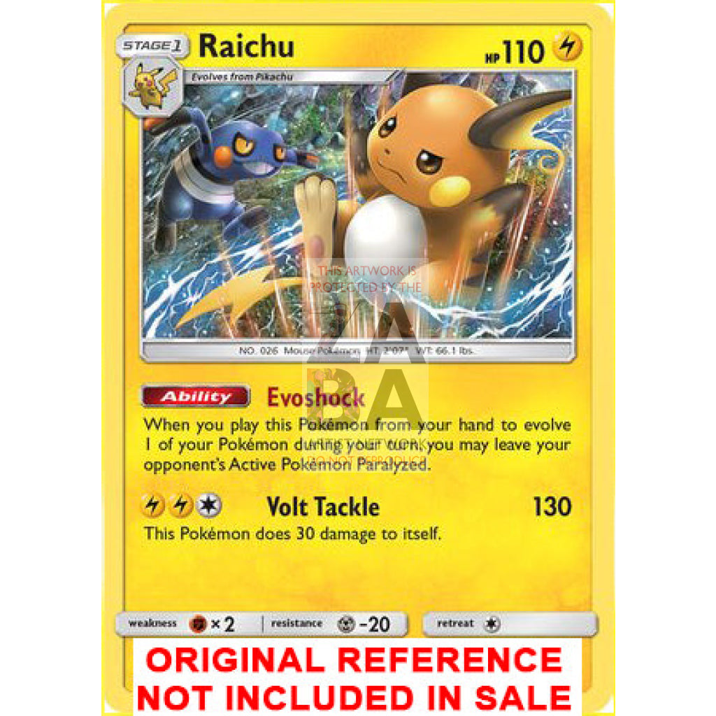 Raichu 41/147 Burning Shadows Extended Art Custom Pokemon Card