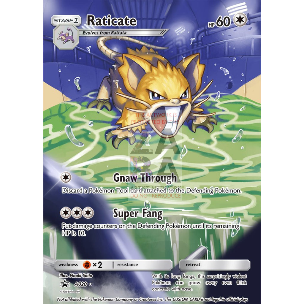 Raticate 105/149 Boundaries Crossed Extended Art Custom Pokemon Card - ZabaTV