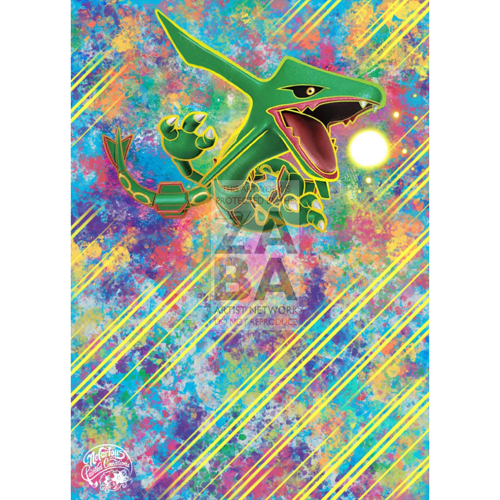 Rayquaza 138/185 Vivid Voltage Extended Art Custom Pokemon Card - ZabaTV