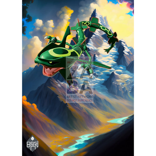 Rayquaza 20/95 Call Of Legends Extended Art Custom Pokemon Card