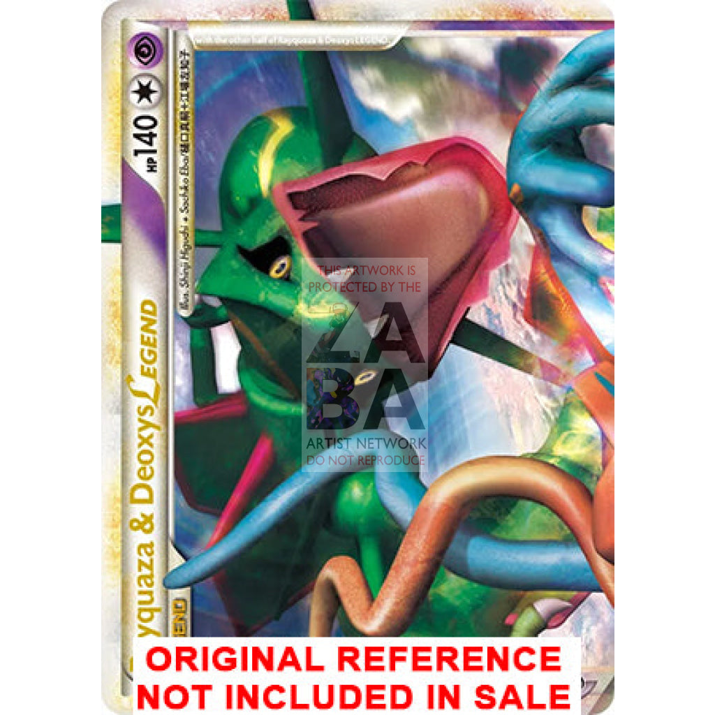 Rayquaza & Deoxys LEGEND Combined 89/90 & 90/90 Undaunted Extended Art Custom Pokemon Card - ZabaTV
