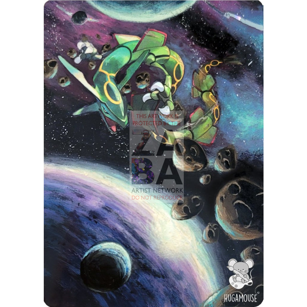 Rayquaza SWSH029 Sword & Shield Promo Extended Art Custom Pokemon Card - ZabaTV