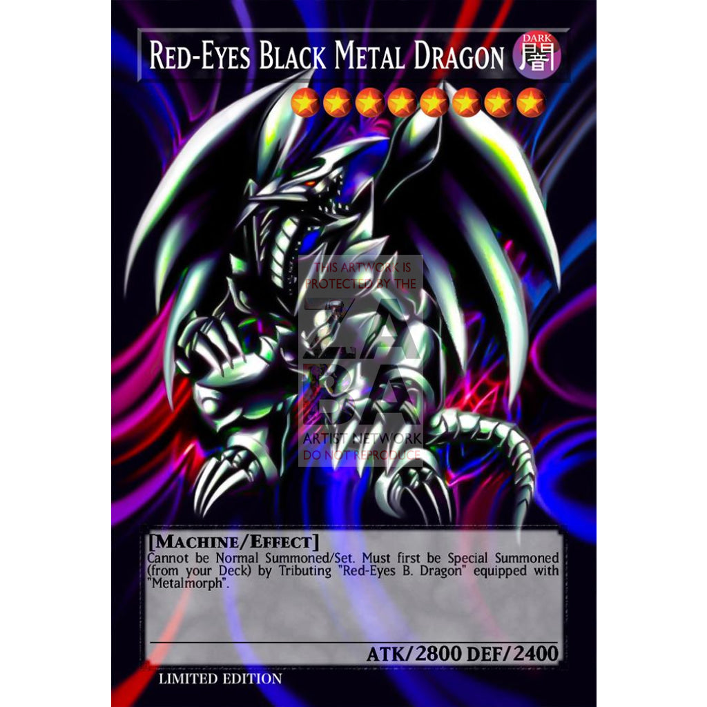 Red-Eyes Black Metal Dragon Full Art ORICA - Custom Yu-Gi-Oh! Card - ZabaTV