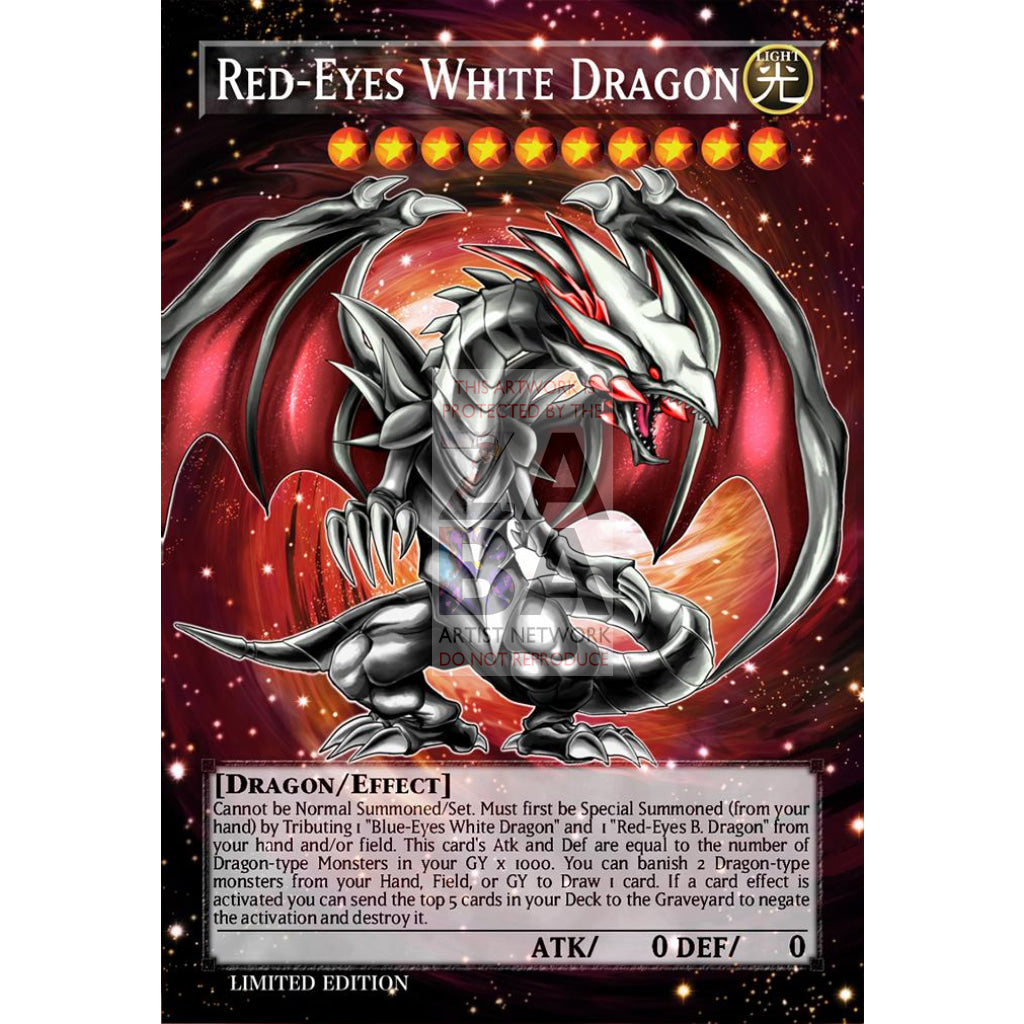 Red-Eyes White Dragon Full Art ORICA - Custom Yu-Gi-Oh! Card - ZabaTV
