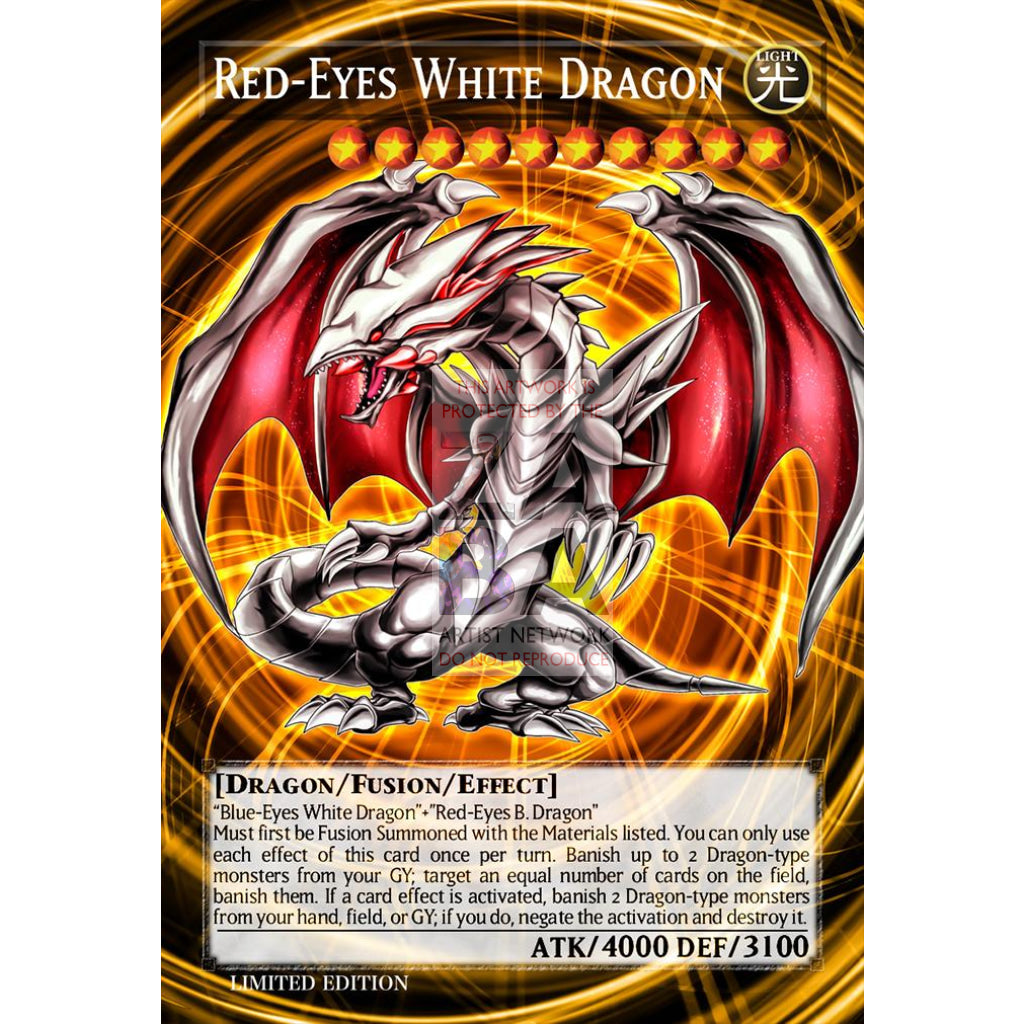 Red-Eyes White Dragon v. 2 Full Art ORICA - Custom Yu-Gi-Oh! Card - ZabaTV