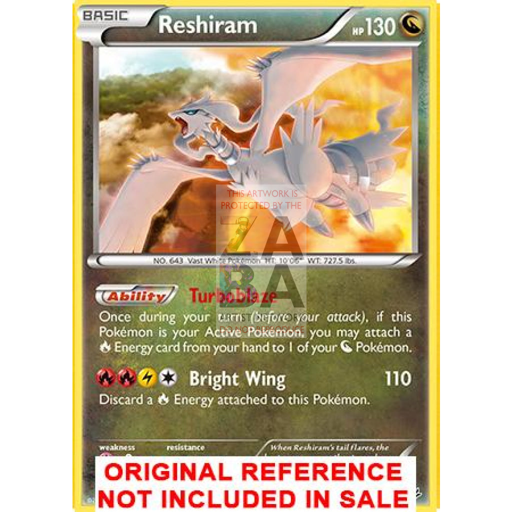 Reshiram 63/108 Roaring Skies Extended Art Custom Pokemon Card - ZabaTV