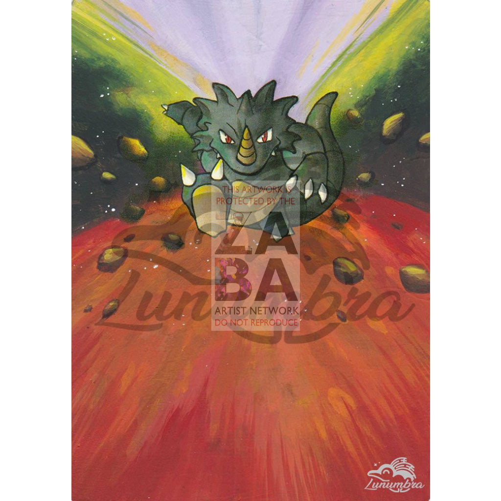 Rhydon 45/64 Jungle Set Extended Art Custom Pokemon Card - ZabaTV