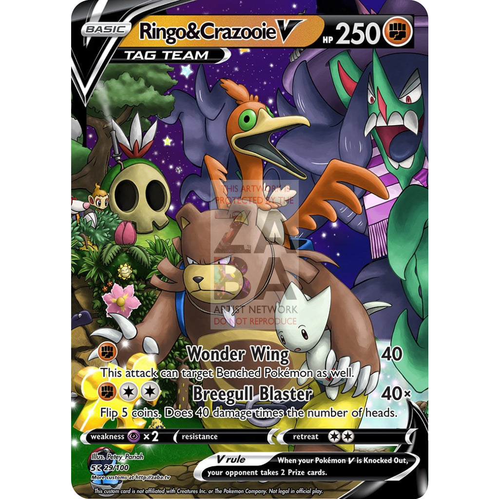 Ringo & Crazooie V Tag Team Banjo & Kazooie x Pokemon Card - ZabaTV