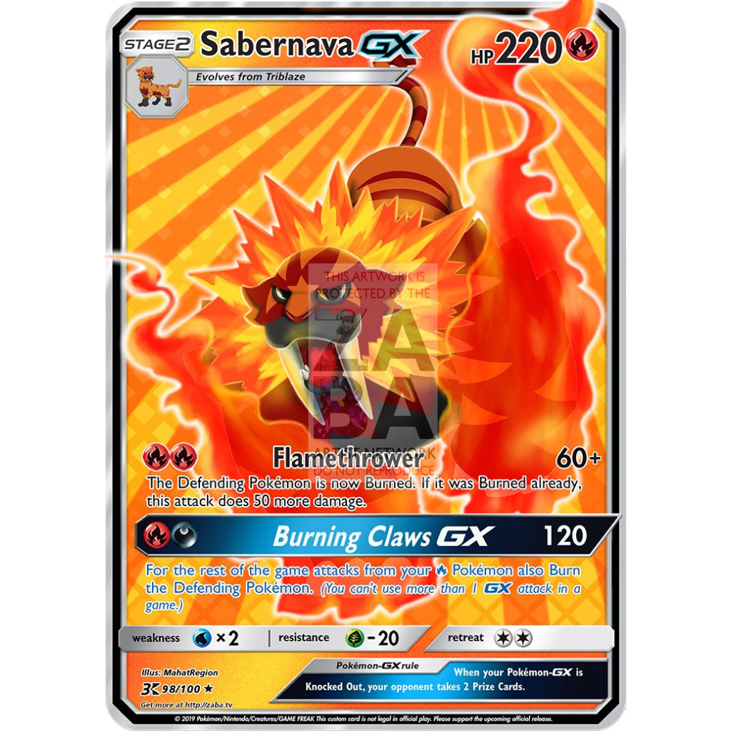 Sabernava (Mahat Region) Custom Pokemon Card Stage 2