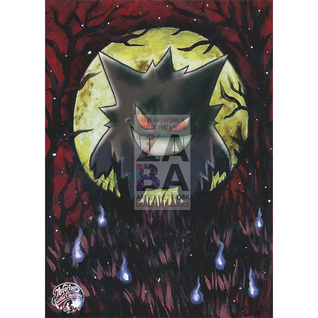 Sabrina’s Gengar 29/132 Gym Heroes Extended Art Custom Pokemon Card