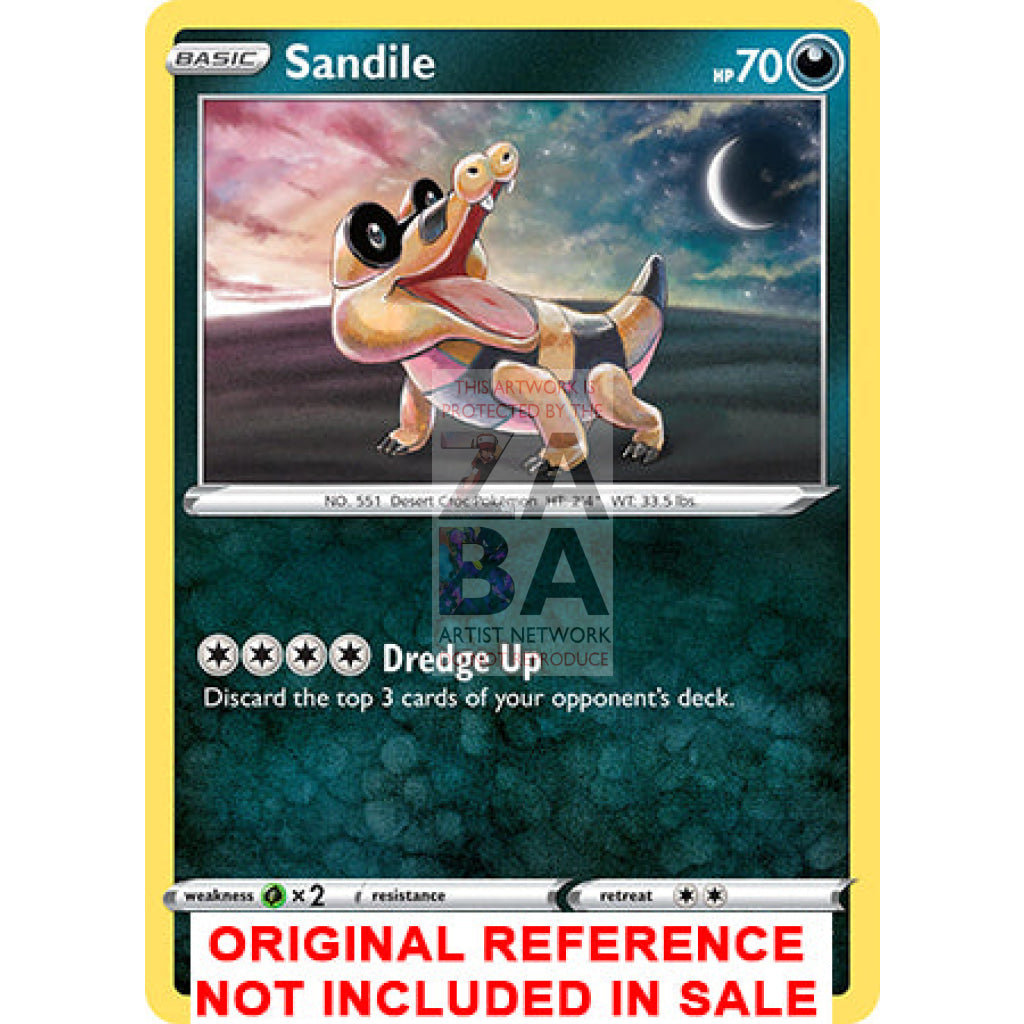 Sandile Loki 107/185 Vivid Voltage Extended Art Custom Pokemon Card - ZabaTV